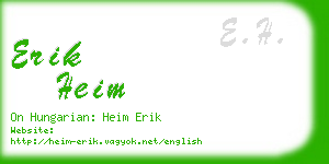 erik heim business card